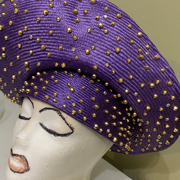 Gorgeous Plum Purple Dress Hat / Church Hat by Jack McConnell main image 6
